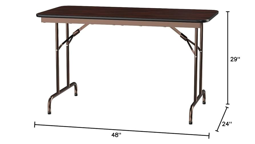 Amazon.com: Alera Wood Folding Table Rectangular 48w x 24d x